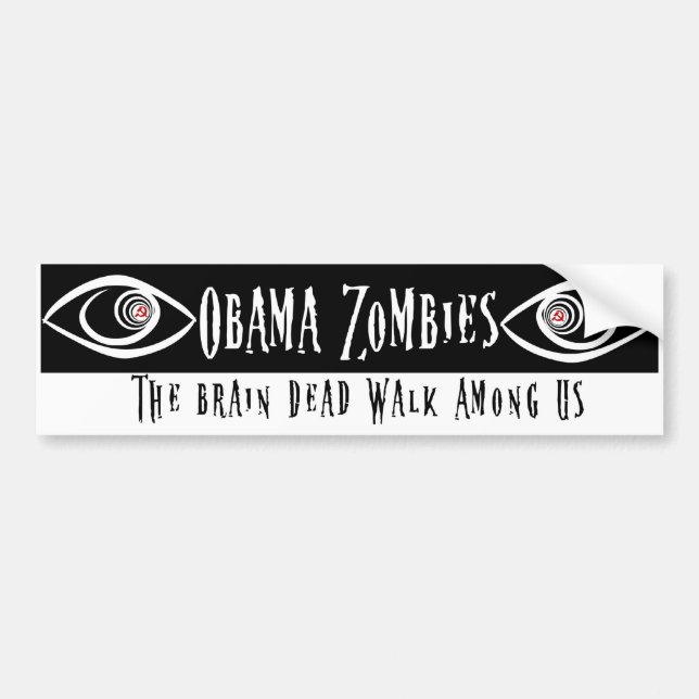 Obama Zombie Bumper Sticker (Front)
