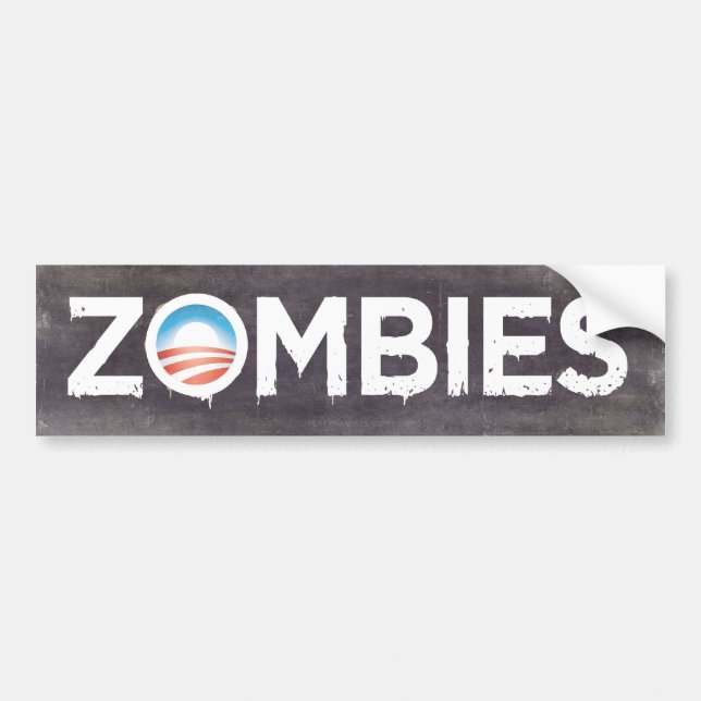 Obama Zombies Bumper Sticker (Front)