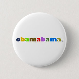obamabama logo 6 cm round badge