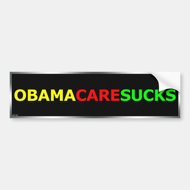 Obamacare Sucks Bumper Sticker (Front)