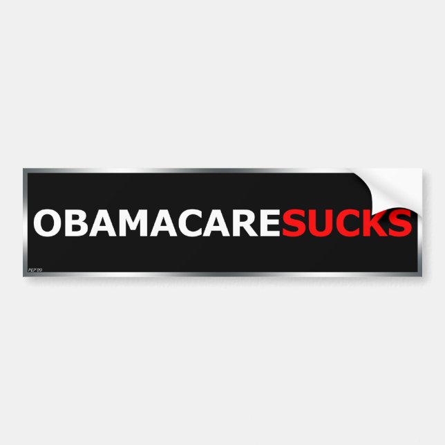 Obamacare Sucks Bumper Sticker (Front)