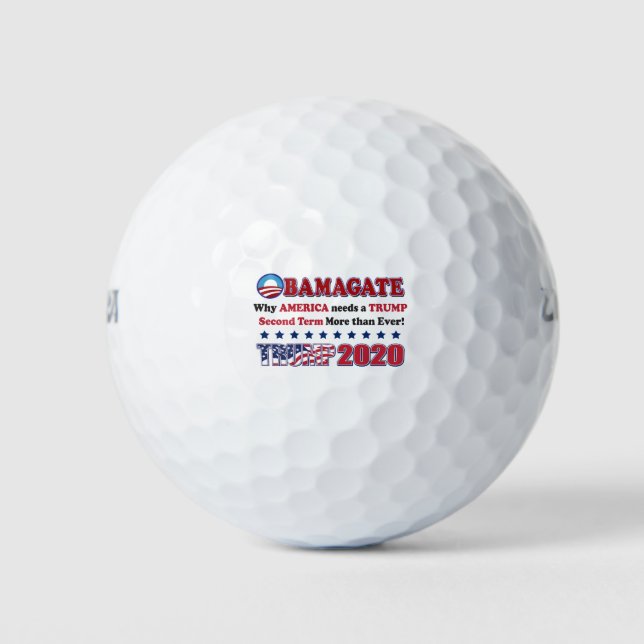 OBAMAGATE-Second-Term-America Golf Balls (Front)