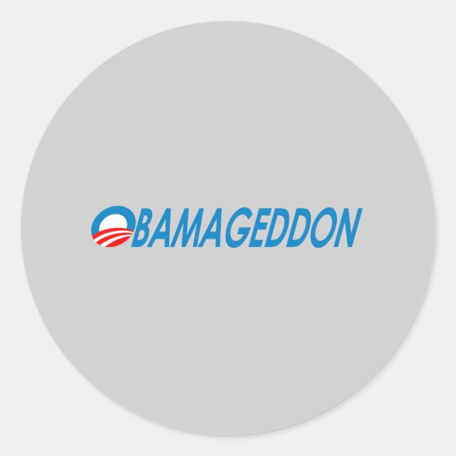 Obamageddon Classic Round Sticker (Front)