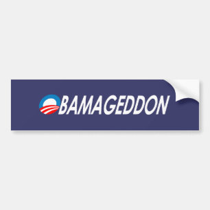 Obamageddon white bumper sticker
