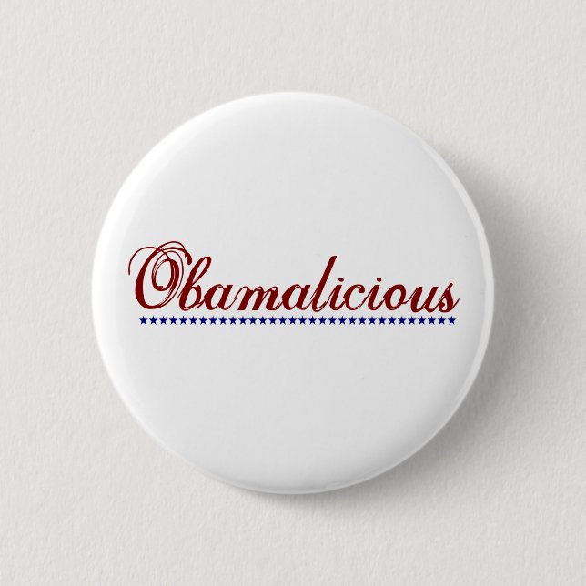 Obamalicious 6 Cm Round Badge (Front)