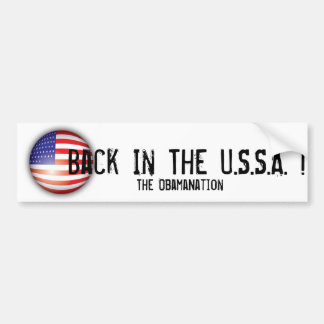 ObamaNation - Back in the U.S.S.A. Bumper Sticker