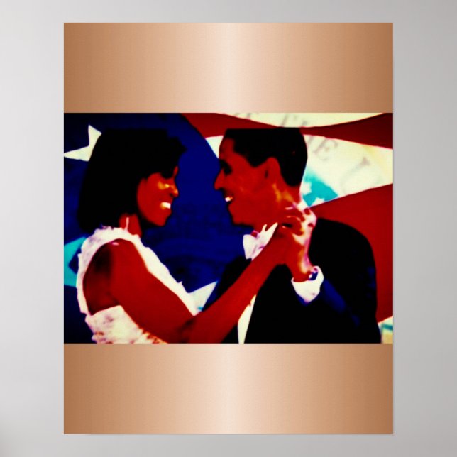 OBAMAS' FIRST INAUGURAL DANCE POSTER (Front)