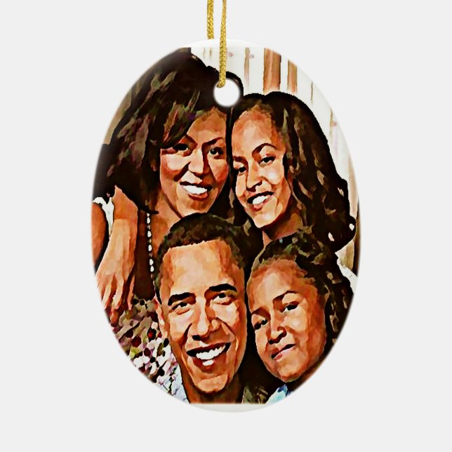 Obama's Love_ Ceramic Tree Decoration (Back)