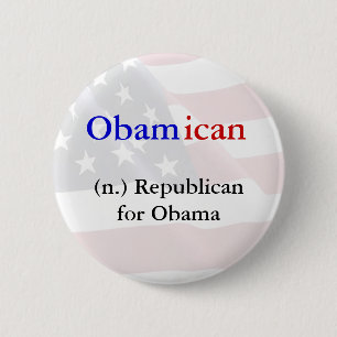Obamican Button