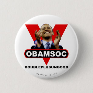 OBAMSOC 6 CM ROUND BADGE
