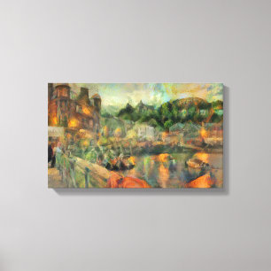 Oban impressionistic canvas print
