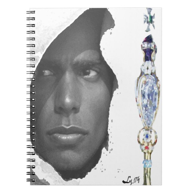 OBATALA CETRO BY LIZ LOZ SPIRAL NOTEBOOK (Front)