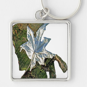 OBATALA YAGRUMO LEAF BY LIZ LOZ KEY RING
