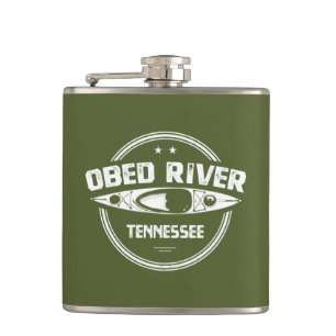 Obed River Tennessee Kayaking Hip Flask