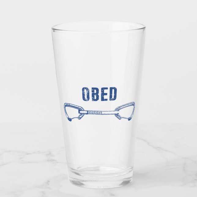 Obed Rock Climbing Quickdraw Glass (Front)