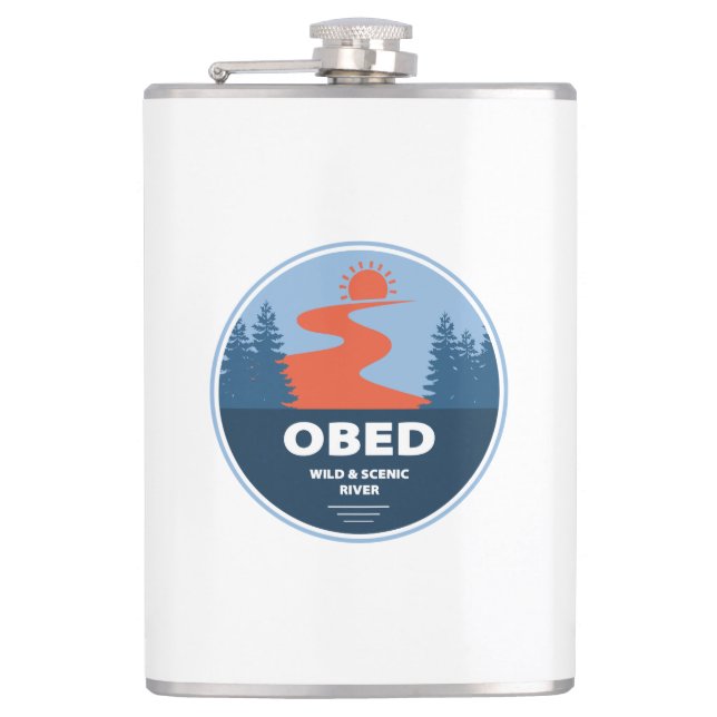 Obed Wild And Scenic River Hip Flask (Front)