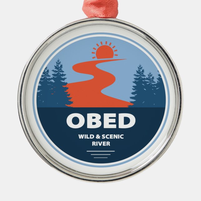 Obed Wild And Scenic River Metal Tree Decoration (Front)