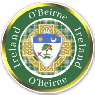 O'Beirne Shield & Celtic Cross Personalised