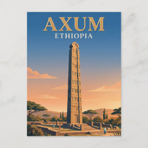 Obelisk of Axum Ethiopia Postcard