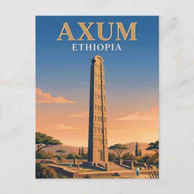 Obelisk of Axum Ethiopia Postcard (Front)