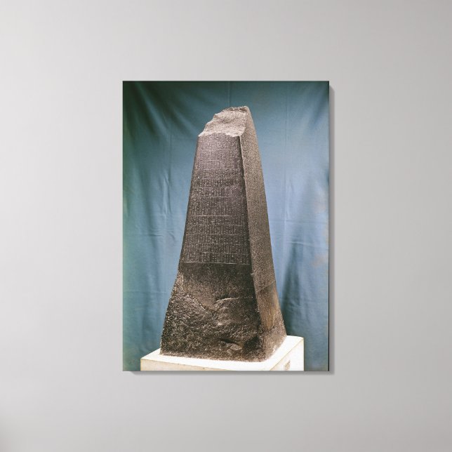 Obelisk of Manishtusu  from Susa, c.2270 BC Canvas Print (Front)