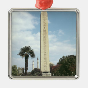 Obelisk of Theodosius I, with a Roman base Metal Tree Decoration
