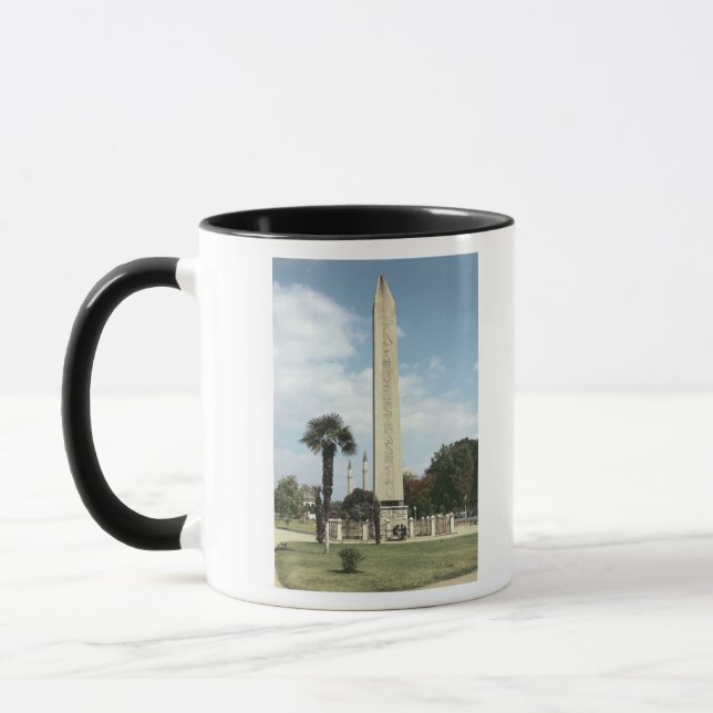 Obelisk of Theodosius I, with a Roman base Mug (Left)