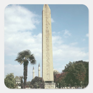 Obelisk of Theodosius I, with a Roman base Square Sticker