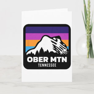 Ober Mountain Tennessee Skiing Snowboarding Family Card