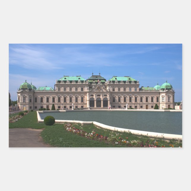 Oberes Belvedere Rectangular Sticker (Front)