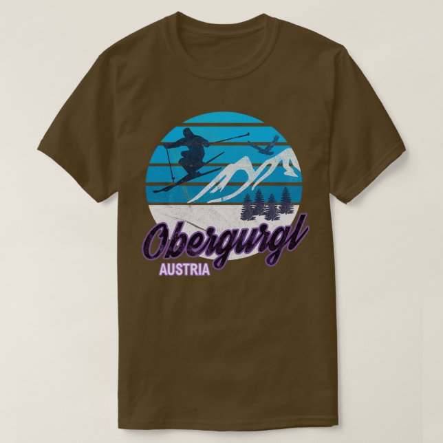 Obergurgl Austria Ski Resort Snowboarding W T-Shirt (Design Front)
