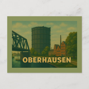 Oberhausen Germany City Art Postcard