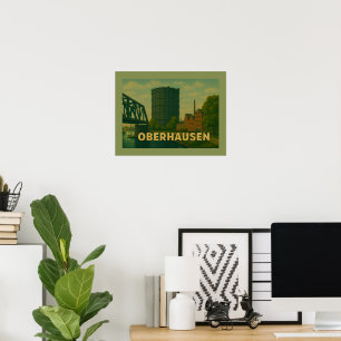 Oberhausen Germany City Art Poster
