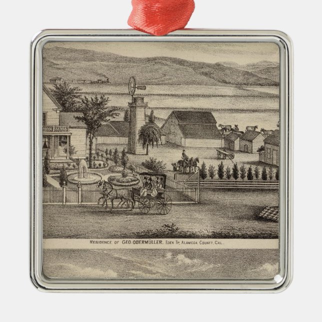 Obermuller, Wille residences Metal Tree Decoration (Front)