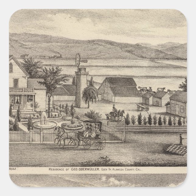 Obermuller, Wille residences Square Sticker (Front)