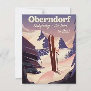 Oberndorf,Salzburg,Austria, ski poster