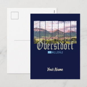 Oberstdorf Allgäu Vintage Bavaria Germany Souvenir Holiday Postcard