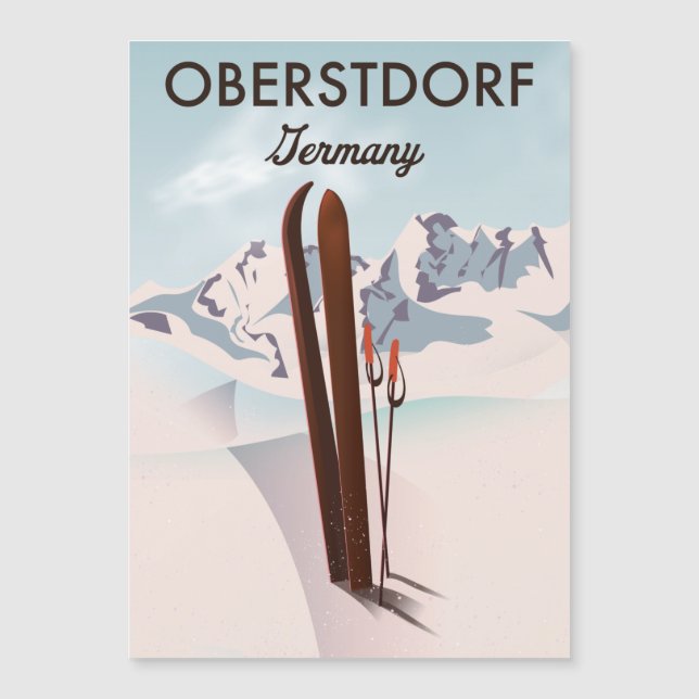 Oberstdorf Germany ski art. (Front)