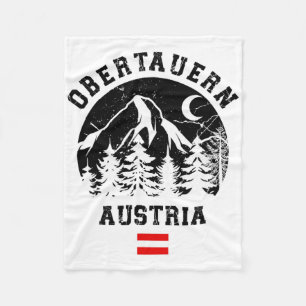 Obertauern Austria Alps Ski Resort Alpine Skiing A Fleece Blanket