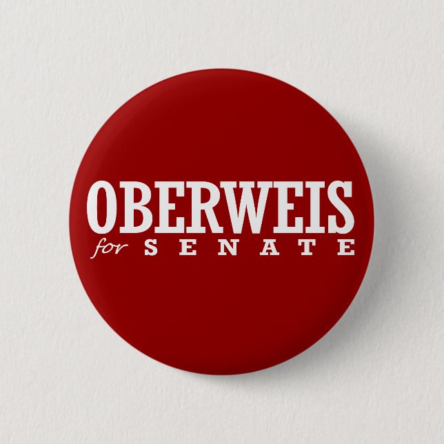 OBERWEIS FOR SENATE 2014 6 CM ROUND BADGE (Front)
