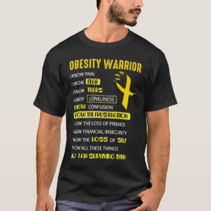 Obesity Awareness Strong Warrior Medical Health T-Shirt