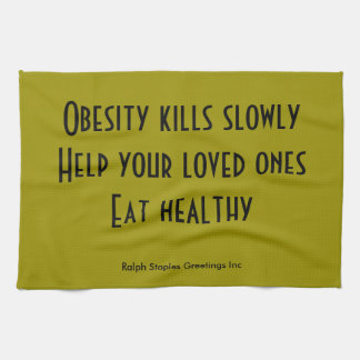 Obesity Tea Towel