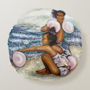 Obessed with Conquering the Impossible Round Cushion