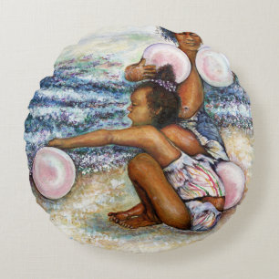 Obessed with Conquering the Impossible Round Cushion