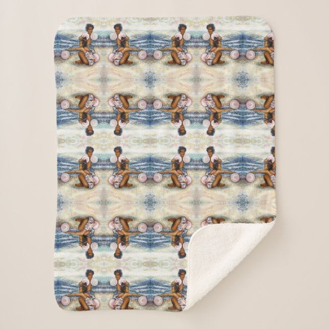 Obessed with Conquering the Impossible Sherpa Blanket (Front)