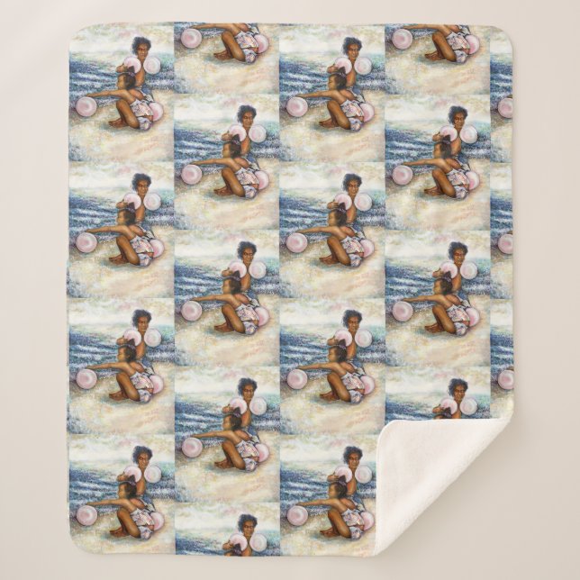 Obessed with Conquering the Impossible Sherpa Blanket (Front)