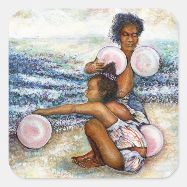 Obessed with Conquering the Impossible Square Sticker (Front)