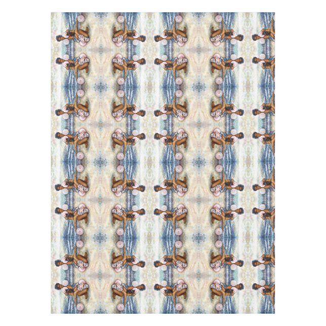 Obessed with Conquering the Impossible Tablecloth (Front)