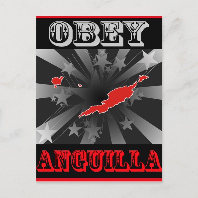 Obey Anguilla Postcard (Front)