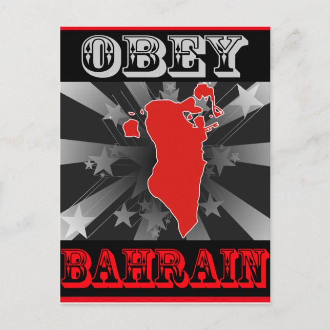 Obey Bahrain Postcard (Front)